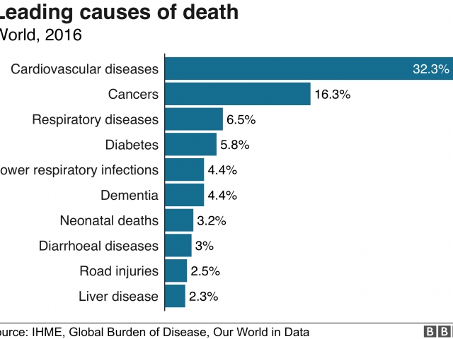 2 What do people of the world die from?